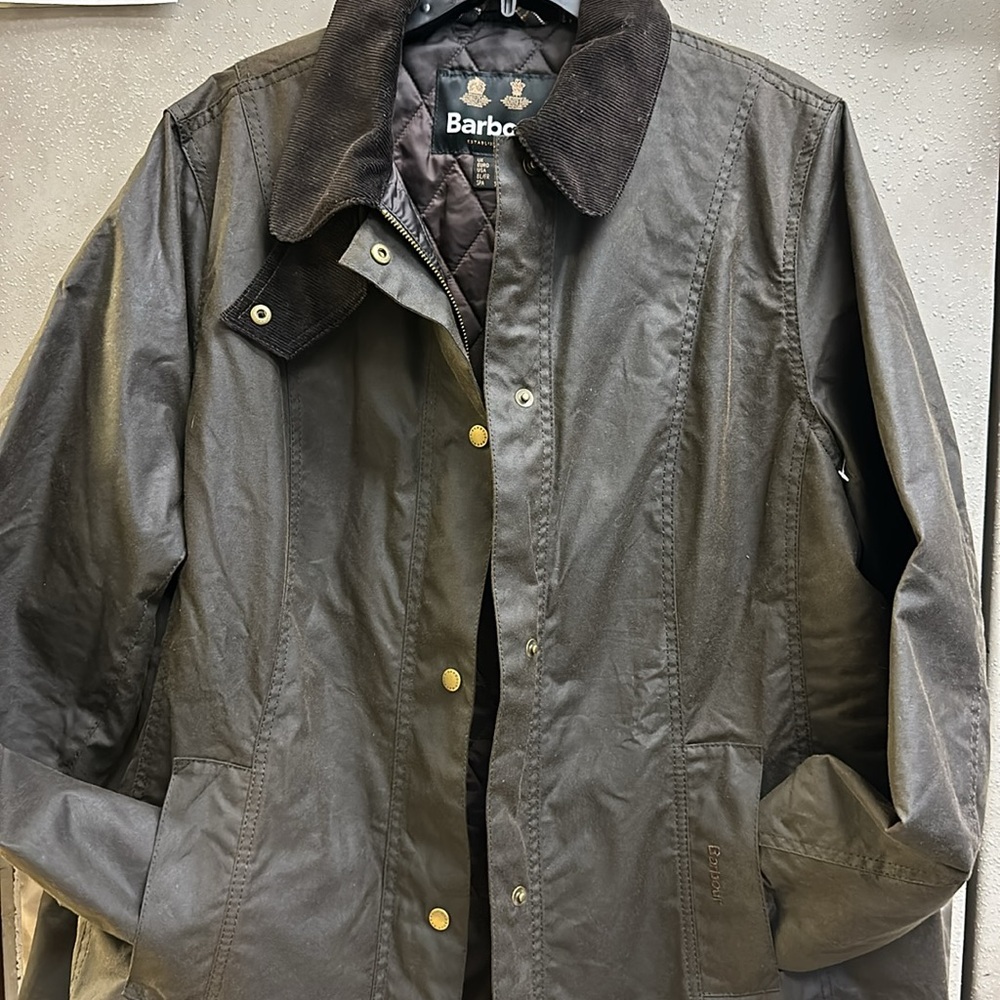 Barbour Belsay Wax Jacket Size 18 US - Picture 6 of 12